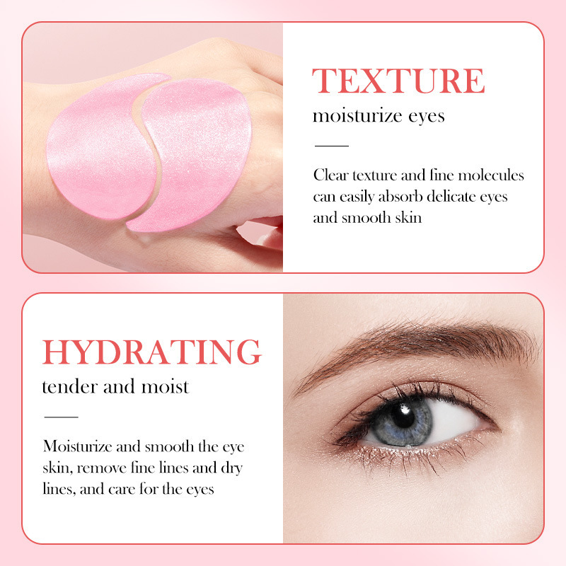 All-english BIOAOUA Rose Hyaluronic Acid Moisturizing Eye mask Eye Mask Cross-border export wholesale Item Picture