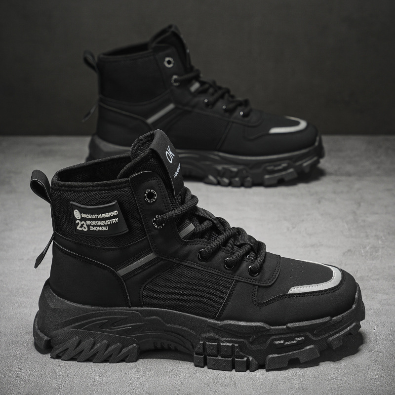 Martin Boots Men's autumn and winter new retro high-cut workwear shoes for men, trendy and versatile thick-soled sports ankle boots Application Scenario