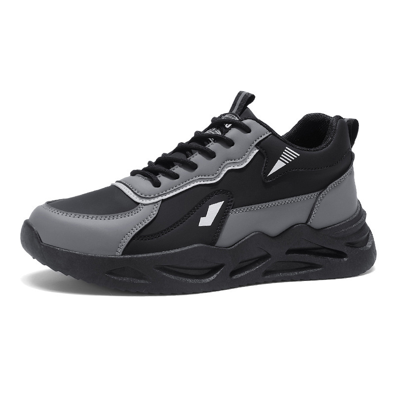 New men's safety shoes for spring 2025, breathable shoes, men's anti-slip and wear-resistant thick-soled sports and casual dad shoes Item Picture