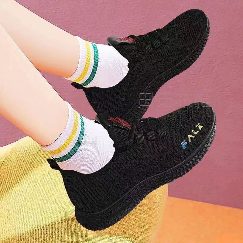 Women's shoes 2023 New style Feizhui breathable sports shoes, women's popular running shoes, export wholesale women's shoes, mom shoes Specification drawing