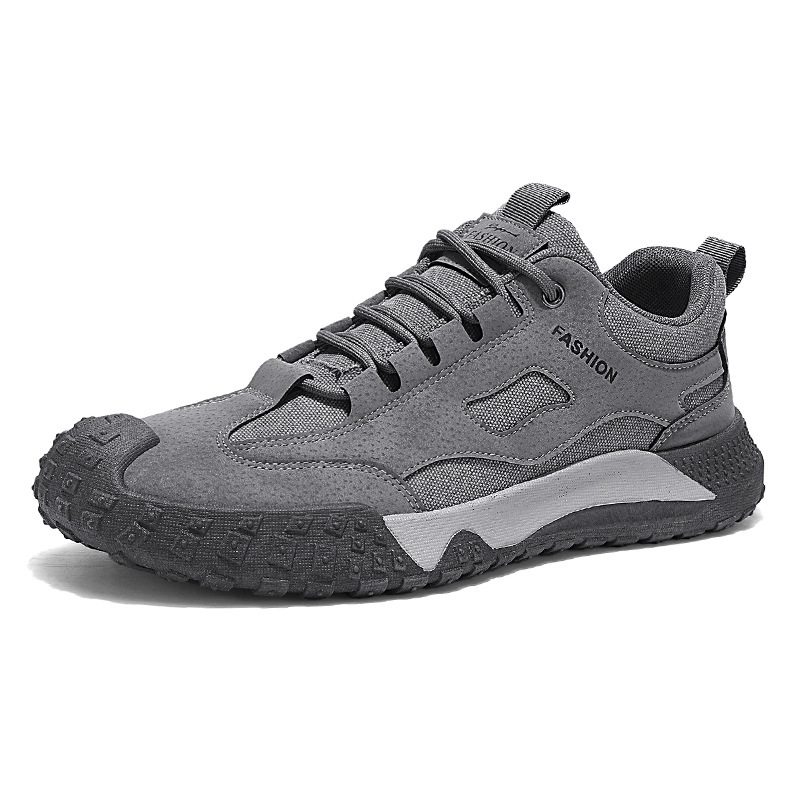 New men's hiking shoes for spring and summer, breathable, anti-slip and wear-resistant sports shoes for construction work, casual board shoes and work safety shoes Item Picture