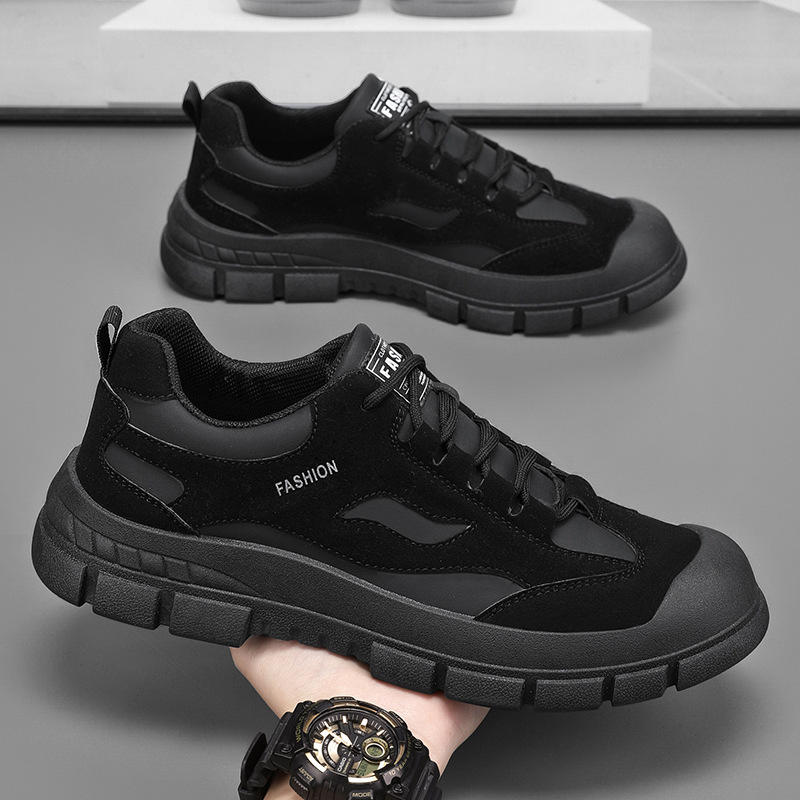 Spring new men's shoes: Breathable, anti-slip and wear-resistant work shoes for construction sites, men's sports, casual and labor protection shoes Specification drawing