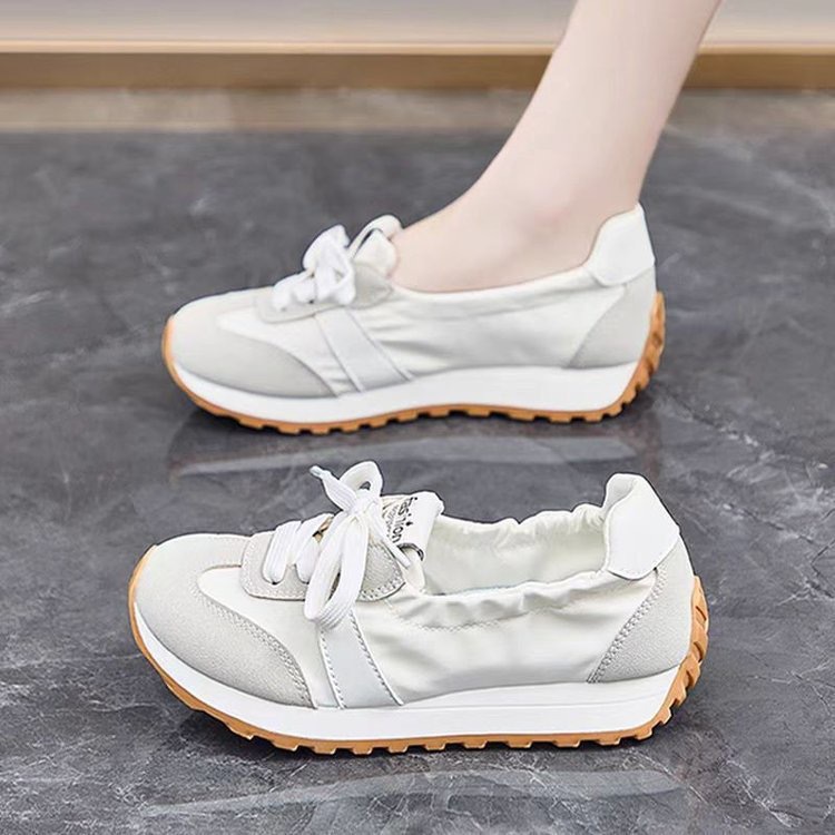 The new Spring/Summer 2025 foreign trade women's shoes are breathable and versatile. The thick-soled Korean style height-increasing shoes are suitable for students to run and relax Specification drawing