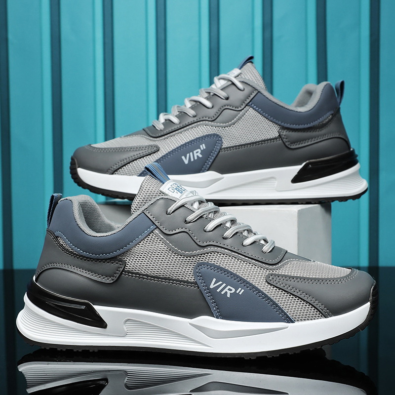 New breathable mesh sports shoes for men in spring, trendy and versatile thick-soled casual running dad shoes Application Scenario