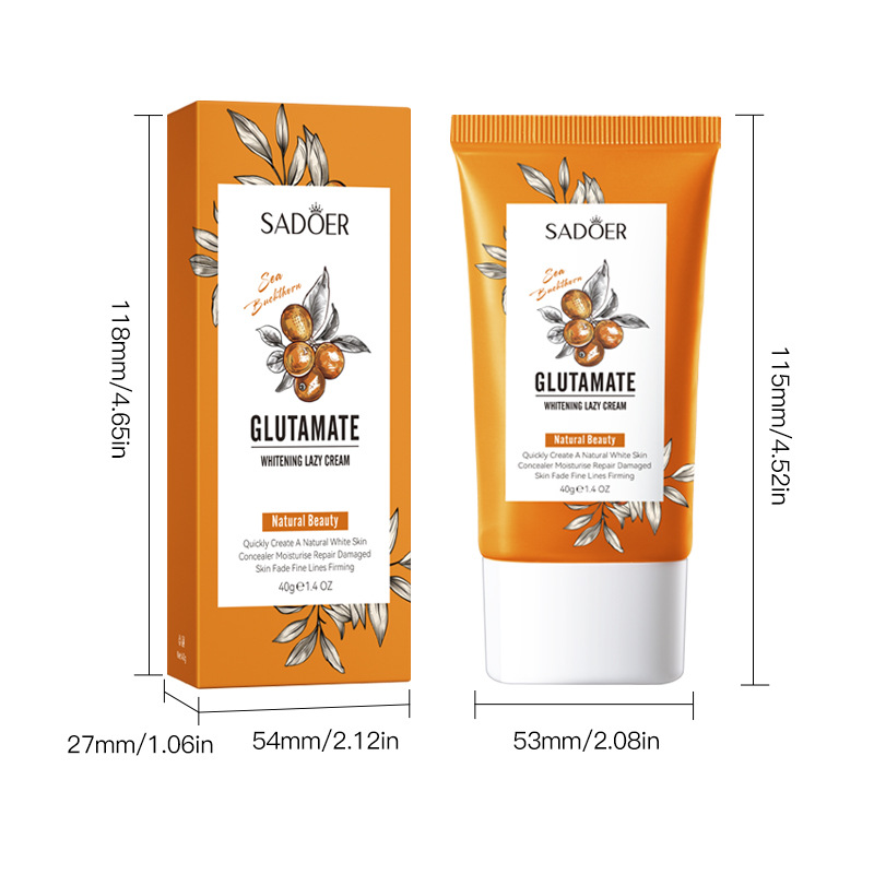 SADOER Sea Buckthorn Glutamic Acid Plain Skin Cream Brightening, Moisturizing and Nourishing Water Cream Cross-border export wholesale Item Picture