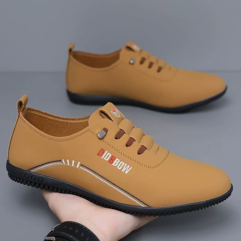 Men's shoes: Soft-soled, high-end men's leather shoes, breathable, new trendy casual leather shoes, versatile, soft-soled, soft-top, lightweight shoes Specification drawing