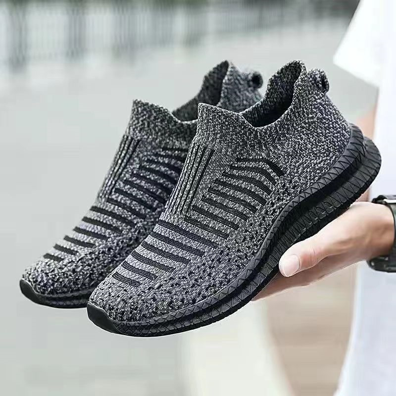 Men's 2023 new soft-soled comfortable running casual shoes, Feizhi sports shoes, men's casual shoes manufacturer wholesale full figure