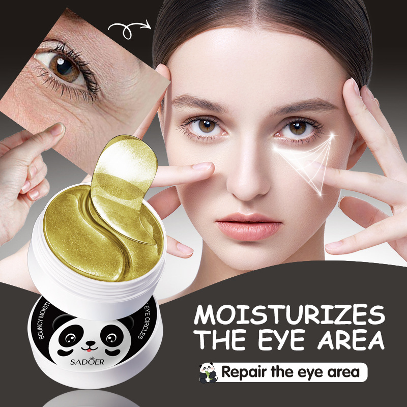 All-english SADOER caviar essence Moisturizing and hydrating Eye Mask for Eye Care, cross-border export wholesale Specification drawing