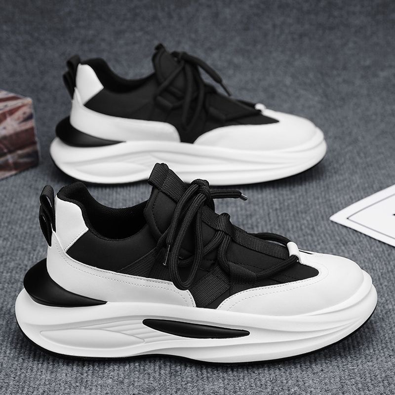 New summer men's shoes: breathable umbrella fabric shoes, men's trendy and versatile thick-soled sports shoes, casual dad shoes, and trendy shoes details Picture