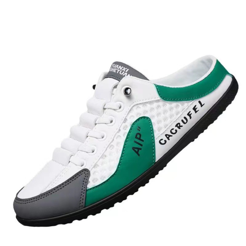 Men's 2024 summer lazy shoes, new men's slippers, breathable toe cap, mesh surface men's casual shoes for export wholesale Item Picture