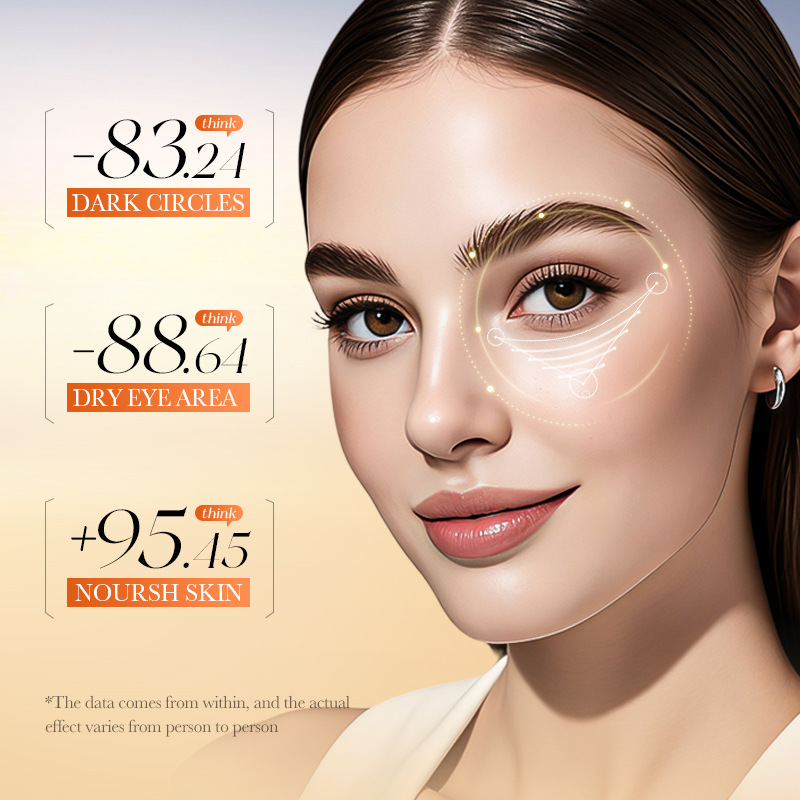 All-english SADOER Orange Vitamin C Collagen Moisturizing Eye Mask, hydrating and Nourishing Eye Mask for cross-border export Specification drawing