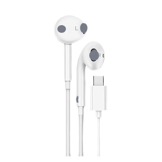 The type c interface universal version of the wired control headphones suitable for iPhone 15-16 mobile phones in stock supports calls and music listening Item Picture