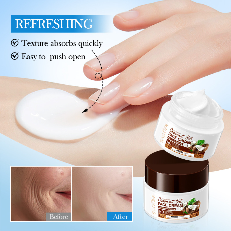 SADOER Coconut Oil Nourishing and Moisturizing Cream for hydrating and nourishing the skin, cross-border export wholesale Application Scenario