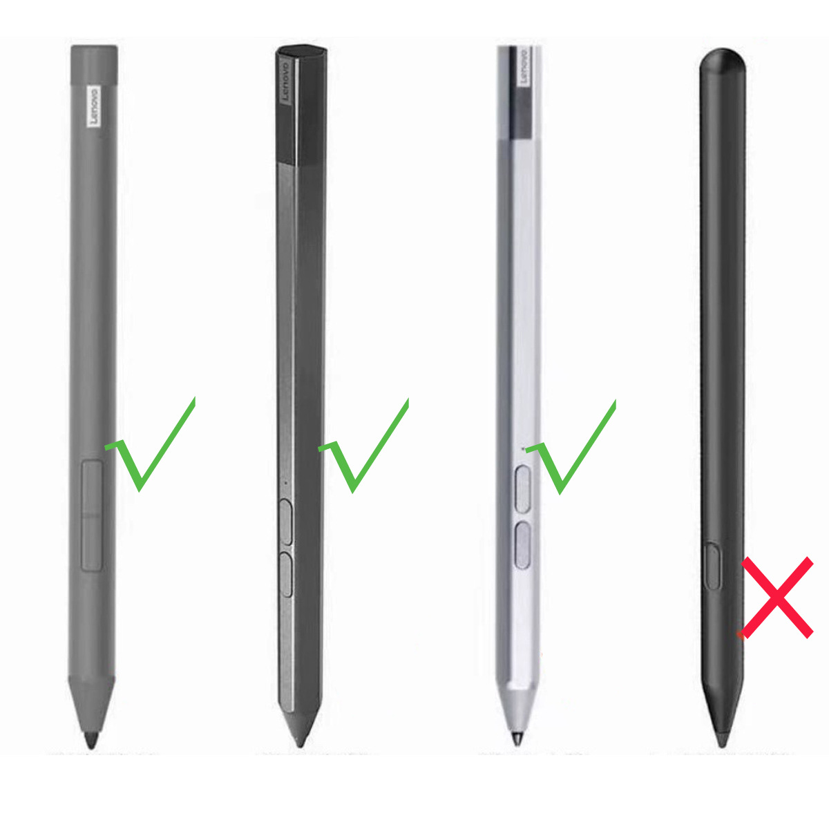 The pen tip is suitable for Lenovo Xiaoxin Pad/Pad Plus/Yoga Pad Pro/ Precision pen 2 Specification drawing