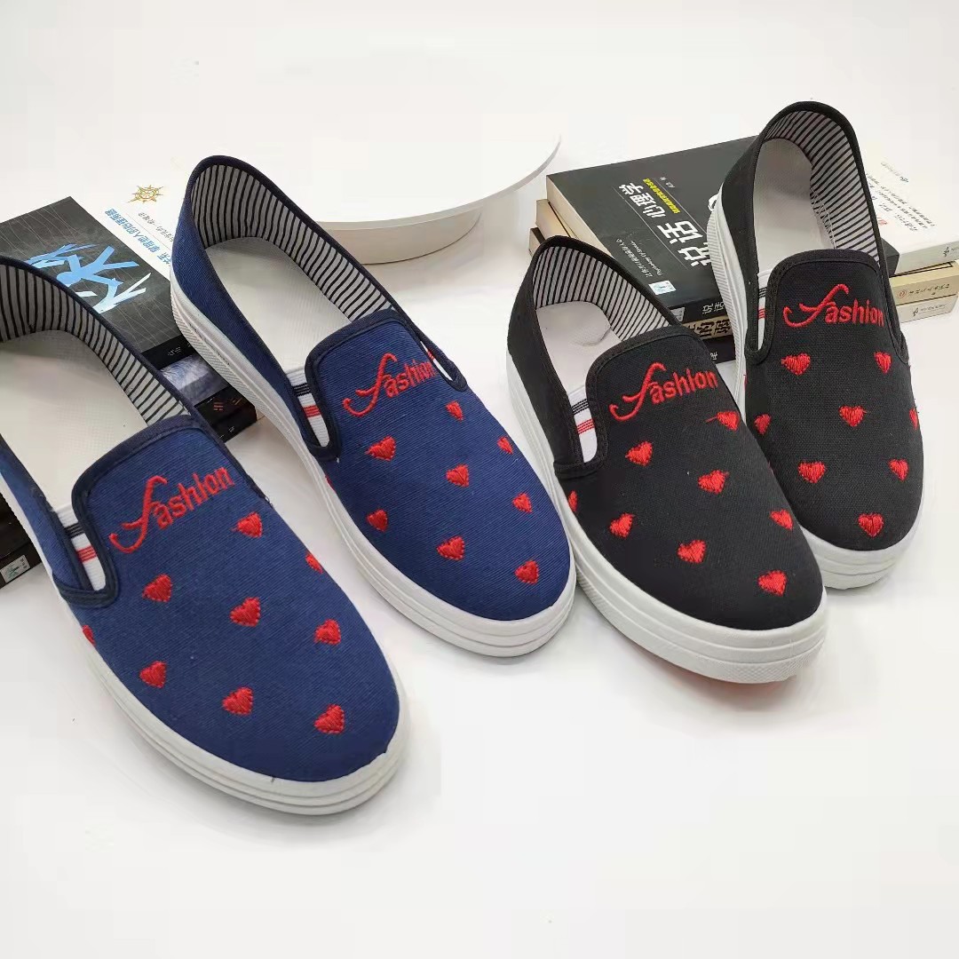 Canvas shoes for women, Spring/Summer 2024 new style women's shoes, single-foot breathable women's shoes, women's canvas shoes for export wholesale Specification drawing