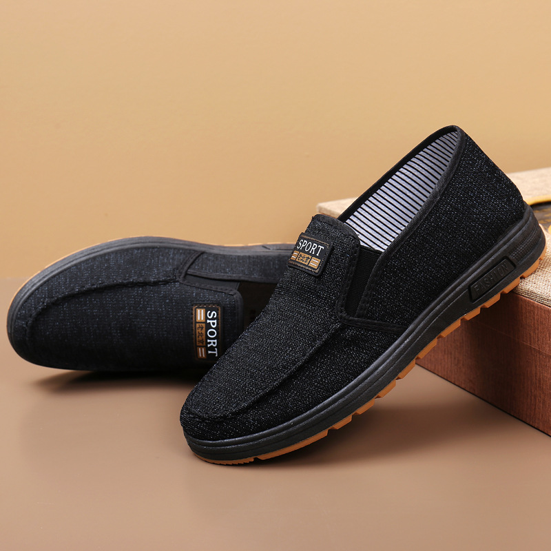 In the spring of 2022, a new style of old Beijing cloth shoes for men, Dad's casual walking shoes, a single shoe for middle-aged and elderly men Specification drawing