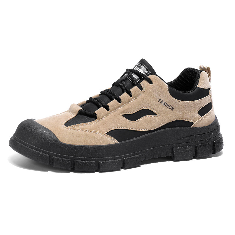 Spring new men's shoes: Breathable, anti-slip and wear-resistant work shoes for construction sites, men's sports, casual and labor protection shoes Item Picture