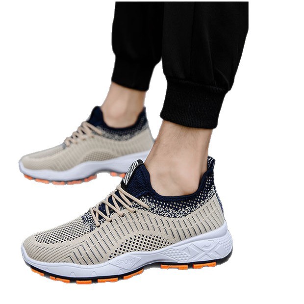 2025 New spring men's shoes, sneakers, versatile, casual and trendy shoes, breathable mesh, anti-slip running shoes, and travel shoes Item Picture