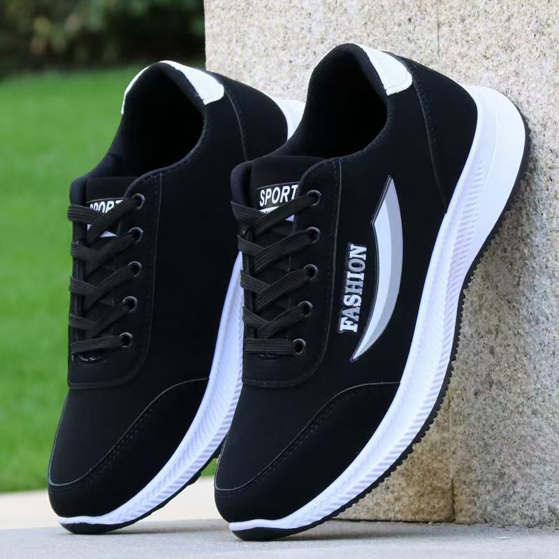 2025 New Spring and Autumn low-top fashionable men's casual sports shoes, comfortable middle-aged and elderly dad shoes, men's shoes for export full figure
