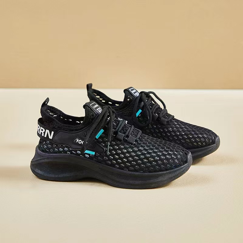 Feizhi Shoes Women's 2024 Summer Net Shoes: Versatile and breathable net upper running women's shoes, soft-soled sports and casual shoes details Picture