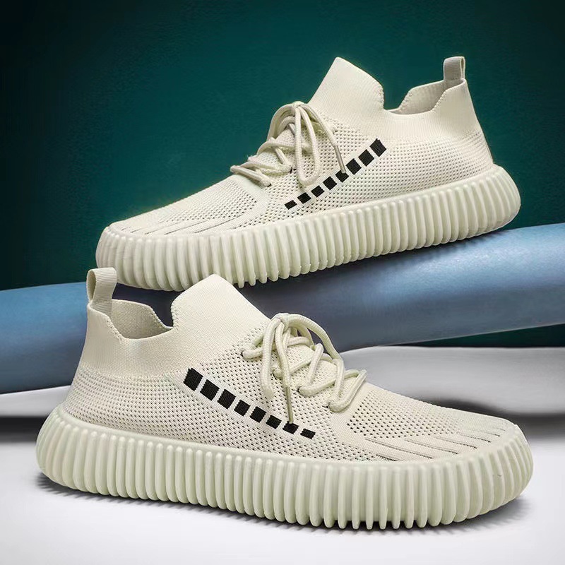 Men's autumn sports shoes with mesh breathable soft soles, ultra-light casual shoes, flat running shoes, cross-border export wholesale Application Scenario