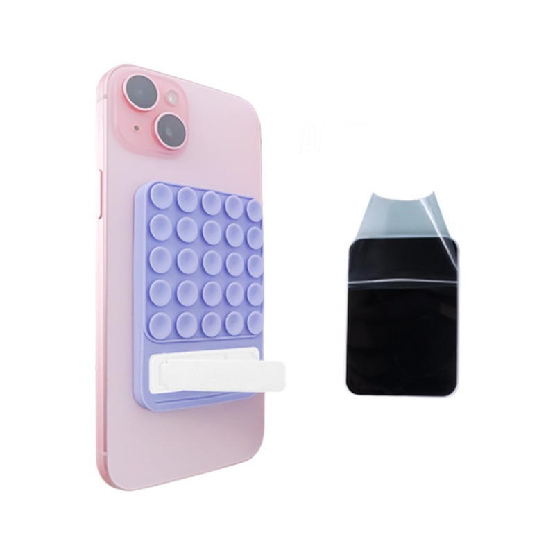 Cross-border suction cup type phone case stand with magnetic patch is suitable for video selfie suction cup phone magnetic attraction Item Picture