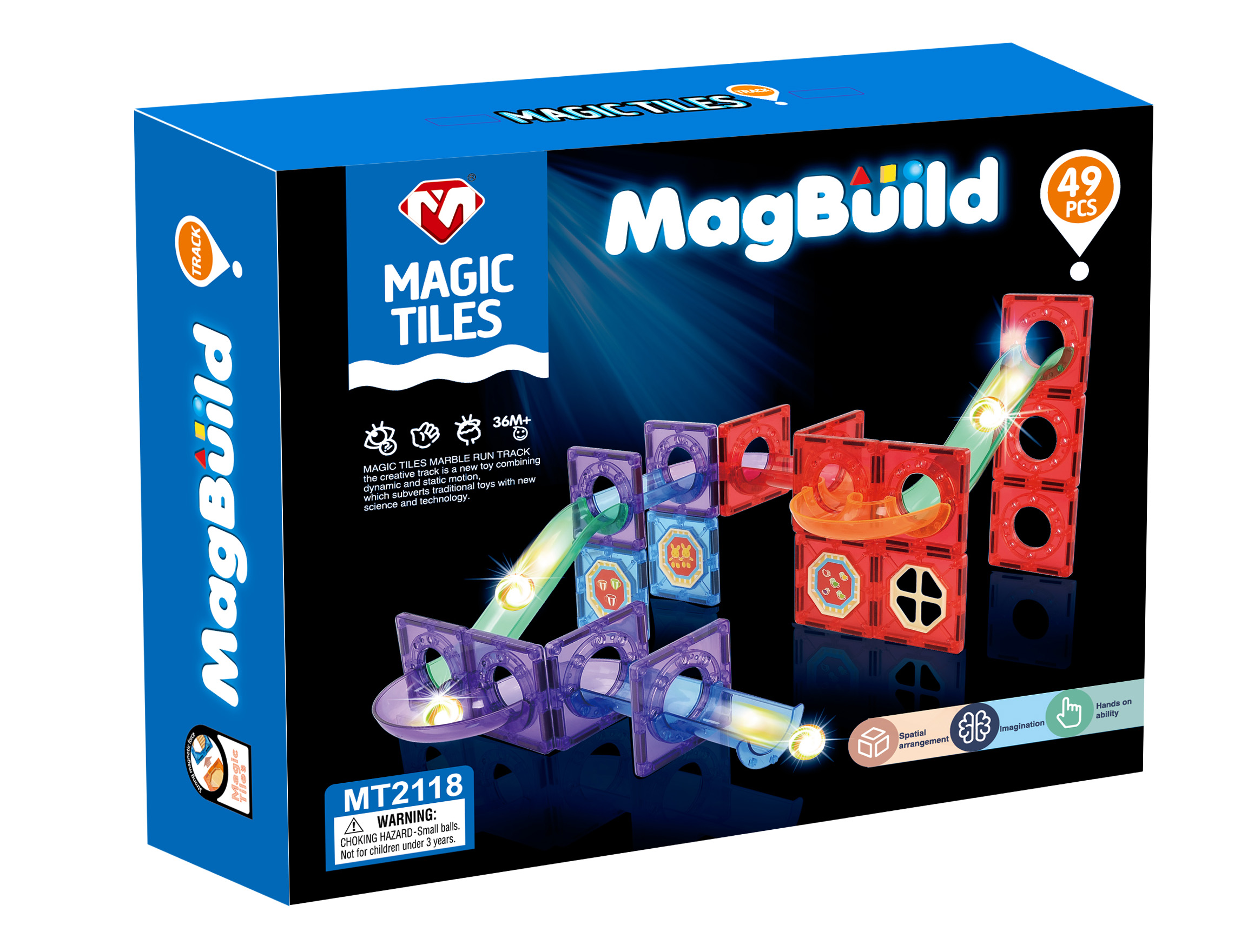 Magnetic building block assembly toys for children, educational magnetic suction pieces, magnet stone assembly, creative interlocking magnetic piece sets Application Scenario