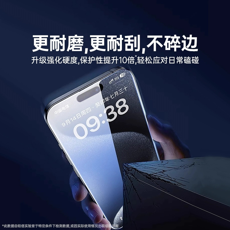 Suitable for iPhone16/15 Pro Max tempered film, Apple 13/14 PULs phone film, anti-peeping film, full-screen eye protection Application Scenario