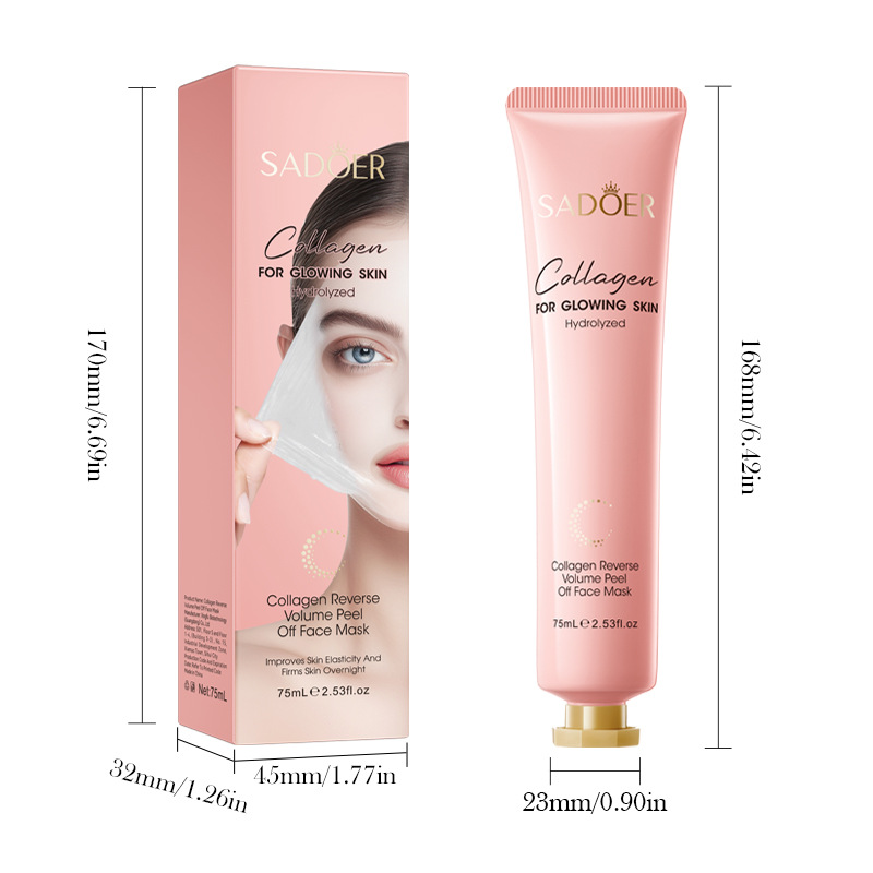All-english SADOER Collagen Anti-Aging Firming Peel-off Mask Blackhead Removal skin care products for cross-border export Item Picture