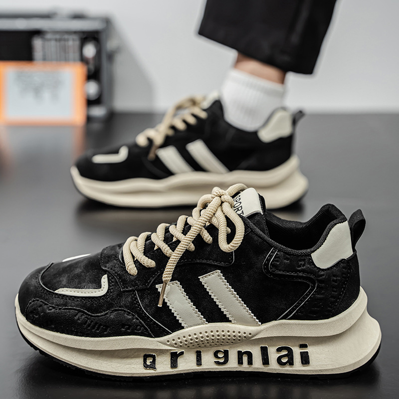 New breathable men's shoes for spring, trendy and versatile men's shoes, thick-soled sports shoes, casual running dad shoes, and trendy shoes Application Scenario