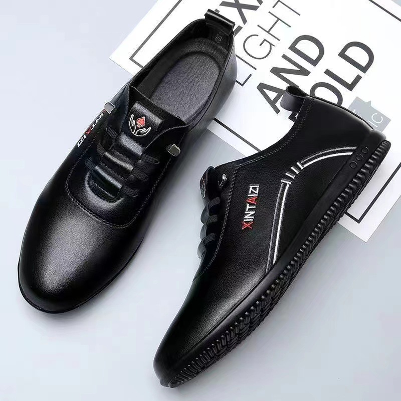 2024 Men's Spring/Summer New men's leather shoes, Korean-style trendy and fashionable leather shoes, casual leather shoes, one-piece consignment details Picture