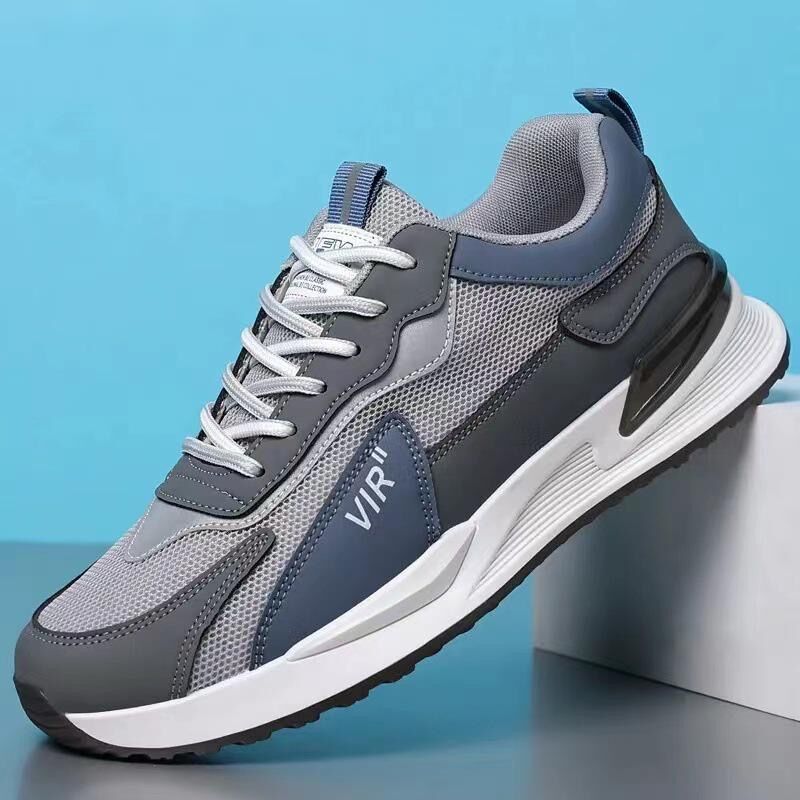 Spring new men's shoes: Breathable mesh sports shoes, men's trendy and versatile thick-soled casual running dad shoes, trendy shoes Specification drawing