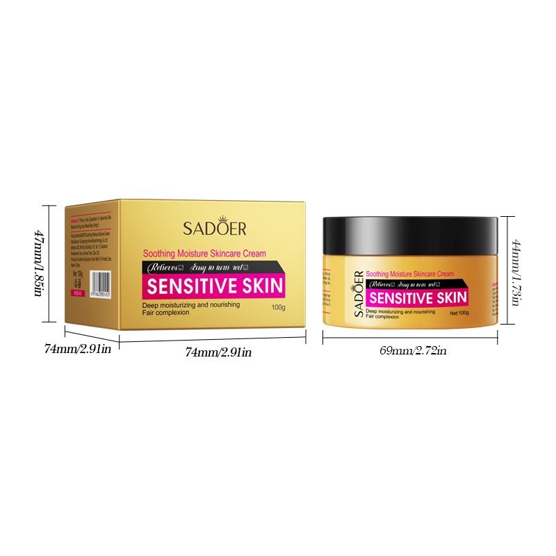 Cross-border export wholesale of all-English SADOER Soothing Moisturizing skin Cream and hydrating skin cream Item Picture