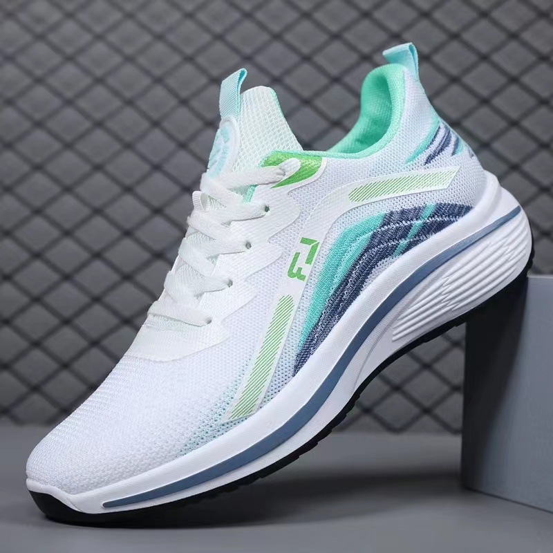 Wholesale of the 2023 new style of breathable sports shoes made of woven fabric, popular men's casual shoes, and lightweight running shoes with mesh Specification drawing