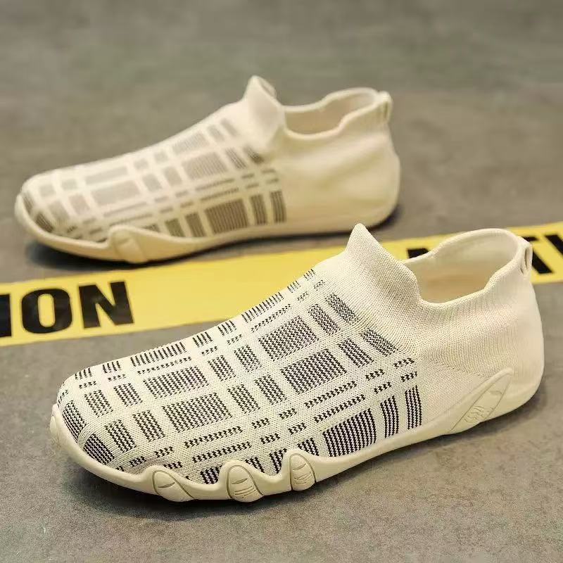 Cross-border distribution of 2025 new spring and summer breathable soft-soled old Beijing cloth shoes, Feizi casual mesh shoes, flat for men Specification drawing