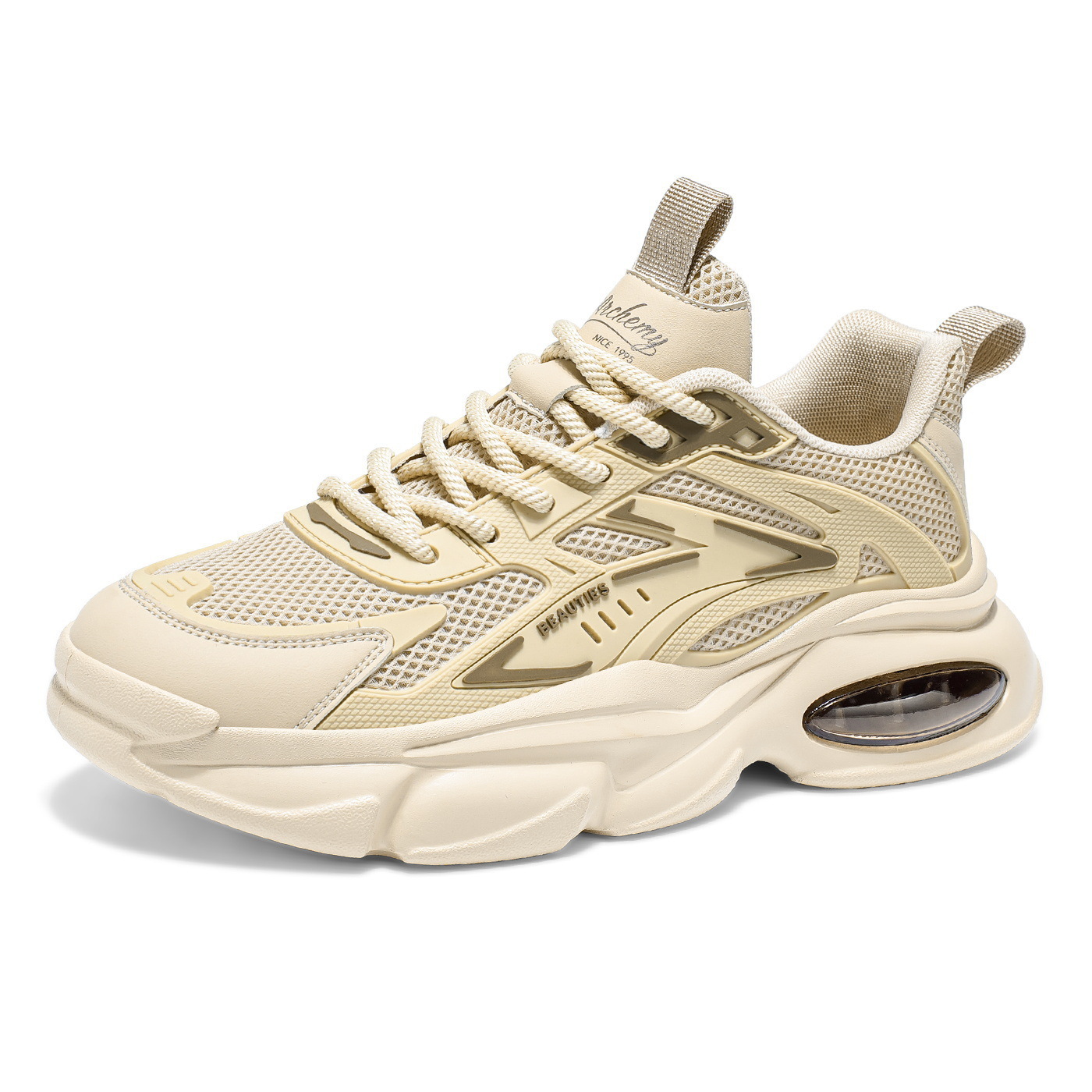 Summer men's shoes 2025 new breathable shoes, men's trendy and versatile thick-soled sports shoes, casual running dad trendy shoes Item Picture