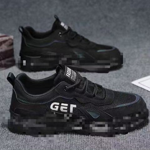 Summer breathable thin mesh shoes for men's work, durable work clothes for construction sites, Martin labor protection men's trendy shoes Application Scenario