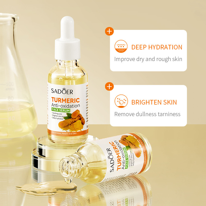 Cross-border wholesale of SADOER Turmeric Antioxidant Essence Hydrating and Refreshing Facial Essence Essence in full English details Picture