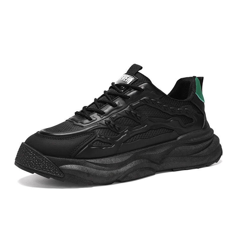 New men's shoes for summer 2024: Breathable mesh shoes for men, Korean style versatile thick-soled sports shoes, casual dad shoes for men Item Picture
