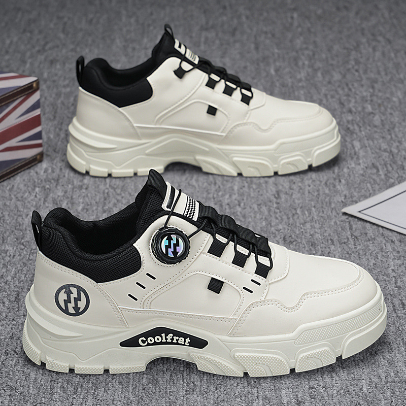 Autumn men's shoes 2024 new breathable workwear shoes, men's trendy and versatile Dr. Martens boots, men's thick-soled sports board shoes details Picture