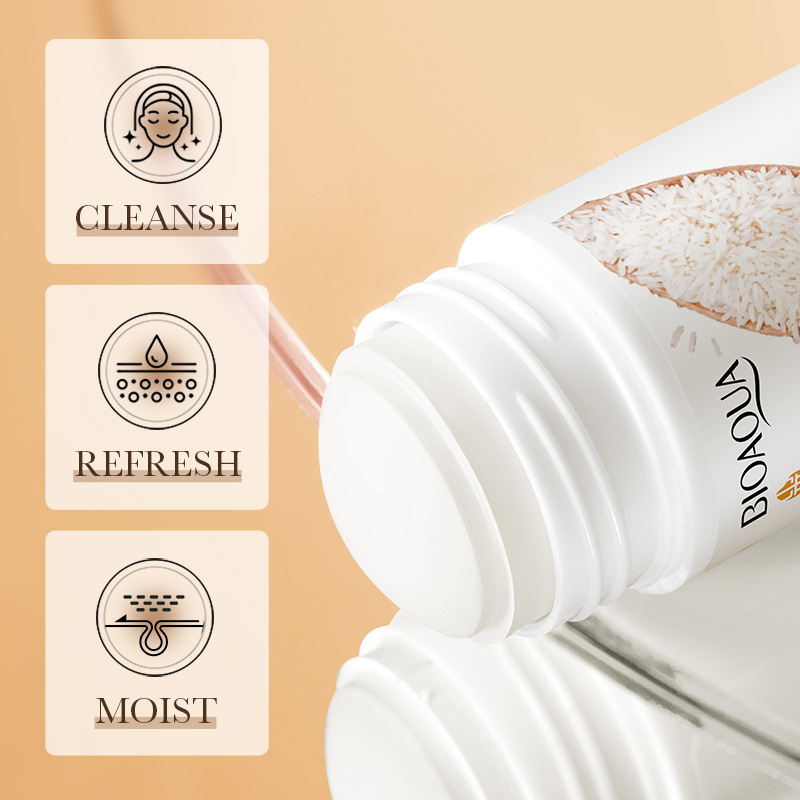 Full English BIOAOUA rice puree mud film stick Deep cleaning Acne Removal mud film cross-border export wholesale Specification drawing