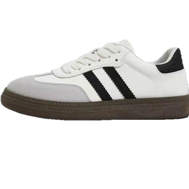 De Xun Shoes Women's 2025 New bestsellers: thick-soled, versatile white sneakers, retro Forrest Gump shoes, casual sports board shoes Item Picture