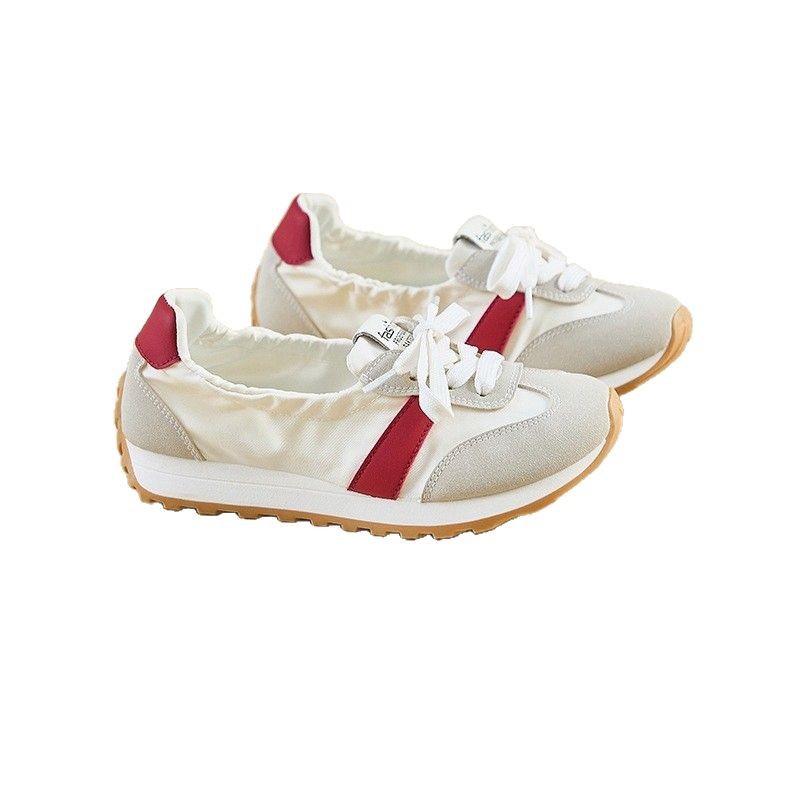 The new Spring/Summer 2025 foreign trade women's shoes are breathable and versatile. The thick-soled Korean style height-increasing shoes are suitable for students to run and relax Item Picture