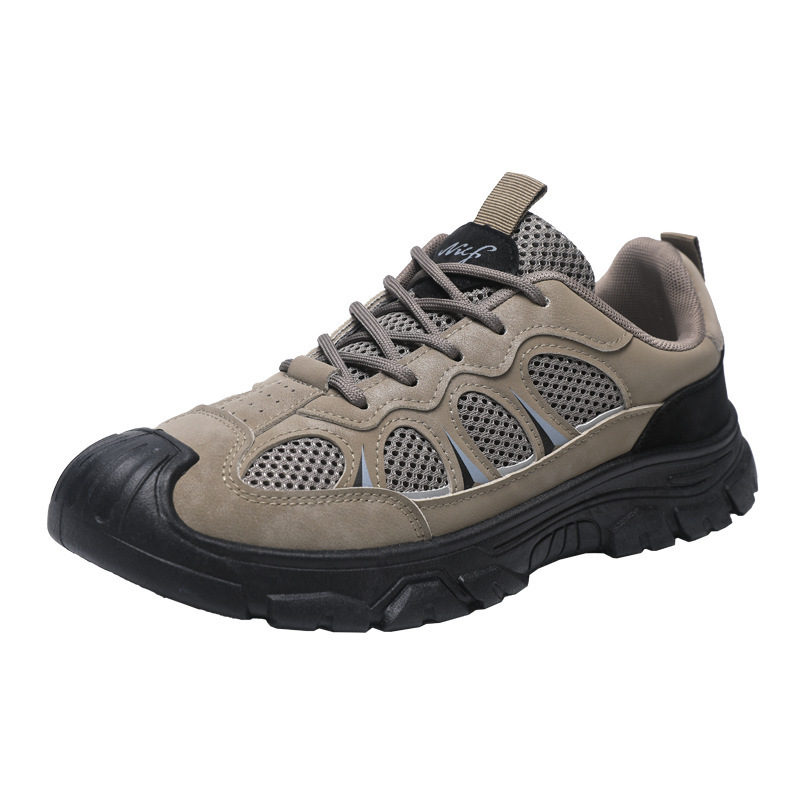 Wholesale and export of men's breathable casual shoes, trendy workwear, hiking and outdoor sports shoes, mesh comfortable mountaineering shoes Item Picture