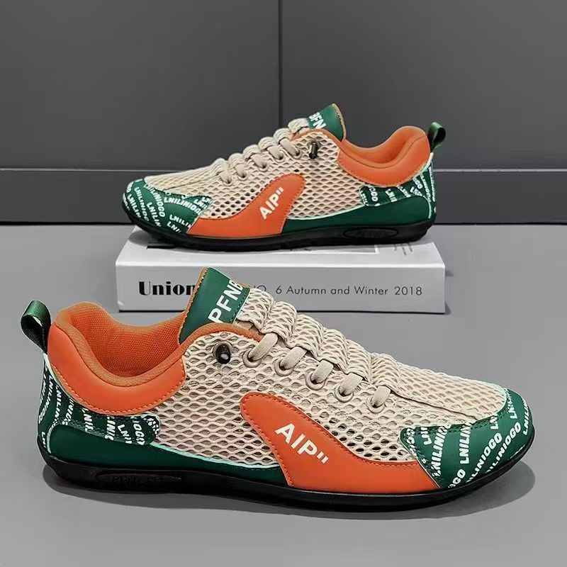 The 2025 new style of Doudou shoes, men's low-top shoes, trendy, fashionable and casual Korean-style lazy person's set, can be worn on one foot for export wholesale Specification drawing