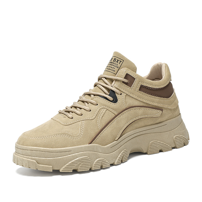 New men's shoes for spring: Breathable, work safety shoes for construction sites, trendy, versatile, anti-slip, durable, sporty and casual dad shoes Item Picture
