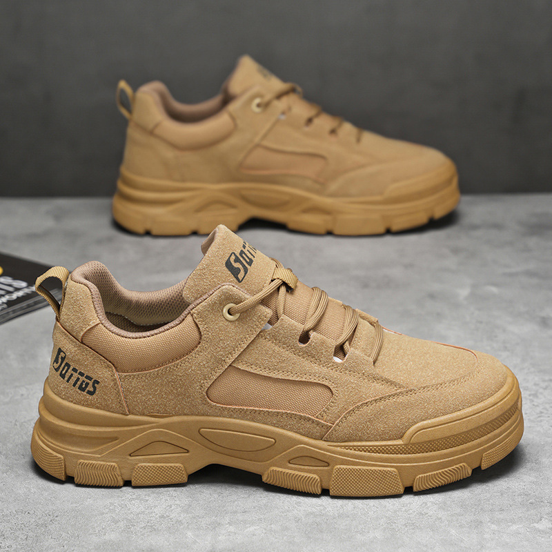 Spring new style of labor protection shoes, men's shoes, breathable, anti-slip and wear-resistant work shoes, men's sports shoes, board shoes Specification drawing