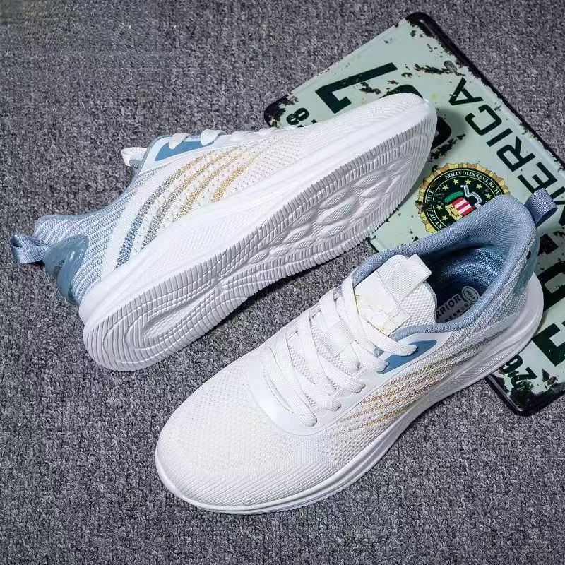 One-piece consignment of men's shoes, breathable mesh sports shoes, new men's casual running mesh shoes, cross-border flying woven shoes Specification drawing