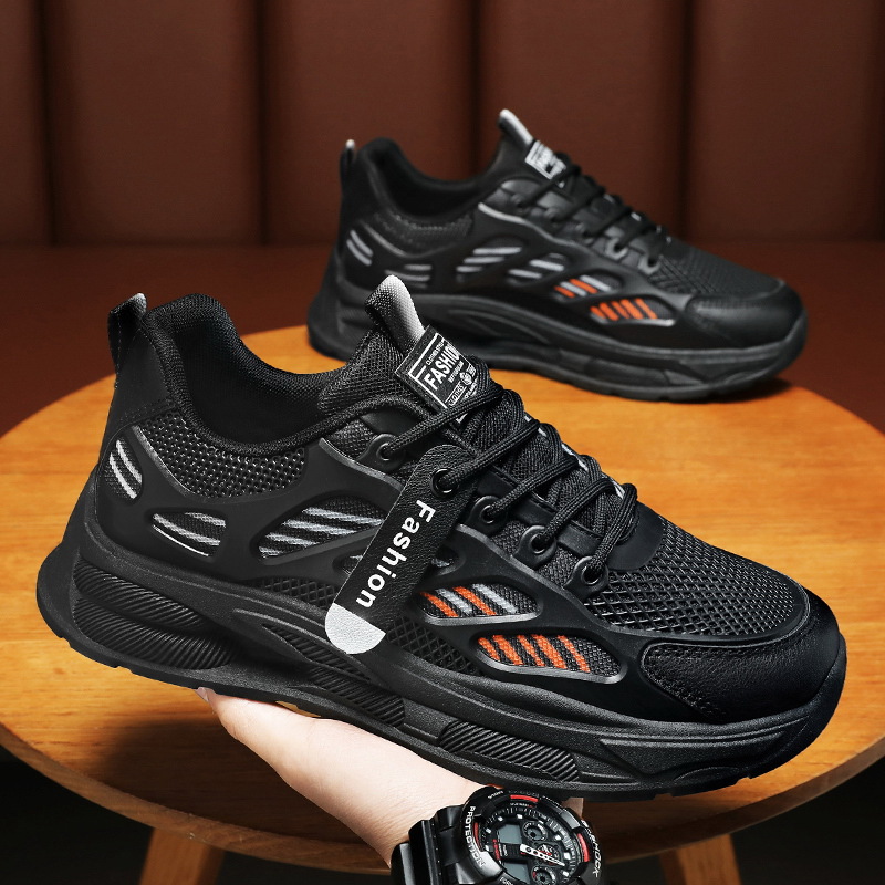 New men's shoes for Spring 2024: Breathable mesh shoes, men's trendy and versatile thick-soled sports shoes, casual dad trendy shoes details Picture