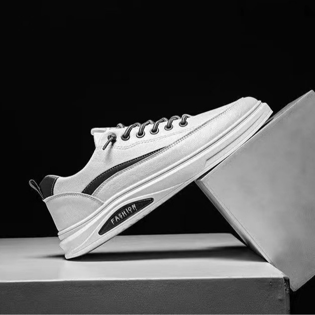 Men's shoes 2023 Spring/Summer New casual and versatile sneakers, men's white sneakers, student trendy shoes, one-piece consignment, men's shoes Specification drawing